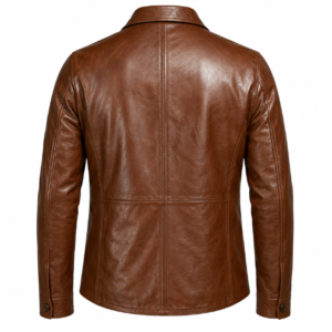 Men’s Classic Brown Leather Jacket | Premium Slim Fit Outerwear with Luxury Leather Finish Stylish Casual & Formal Wear 4