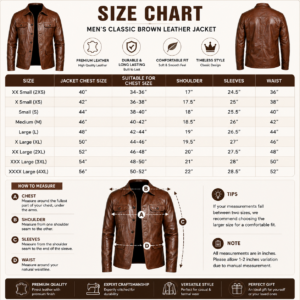 Men’s Classic Brown Leather Jacket | Premium Slim Fit Outerwear with Luxury Leather Finish Stylish Casual & Formal Wear 5