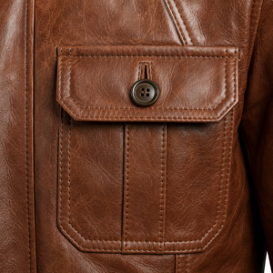 Men’s Classic Brown Leather Jacket | Premium Slim Fit Outerwear with Luxury Leather Finish Stylish Casual & Formal Wear 7